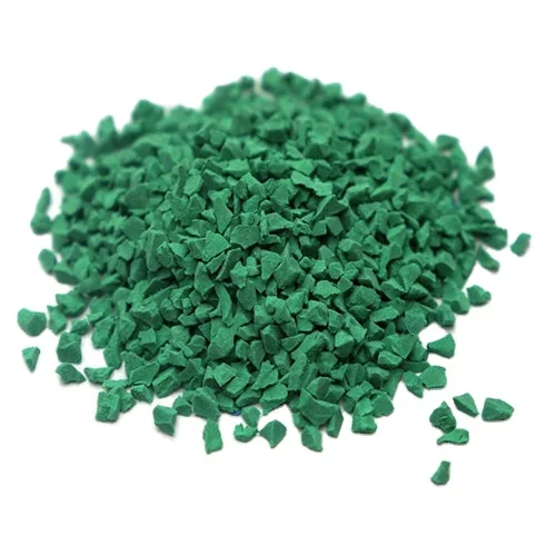 Зеленые резиновые гранулы EPDM для искусственной травы, заполнение футбольной травой, спортивная площадка