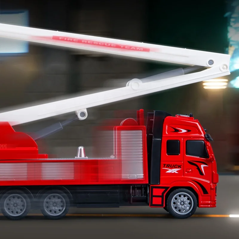 Die-cast Truck Simulation Metal Alloy Rescue Toy Car Diecast Vehicle Series fire truck metal car toys for boys