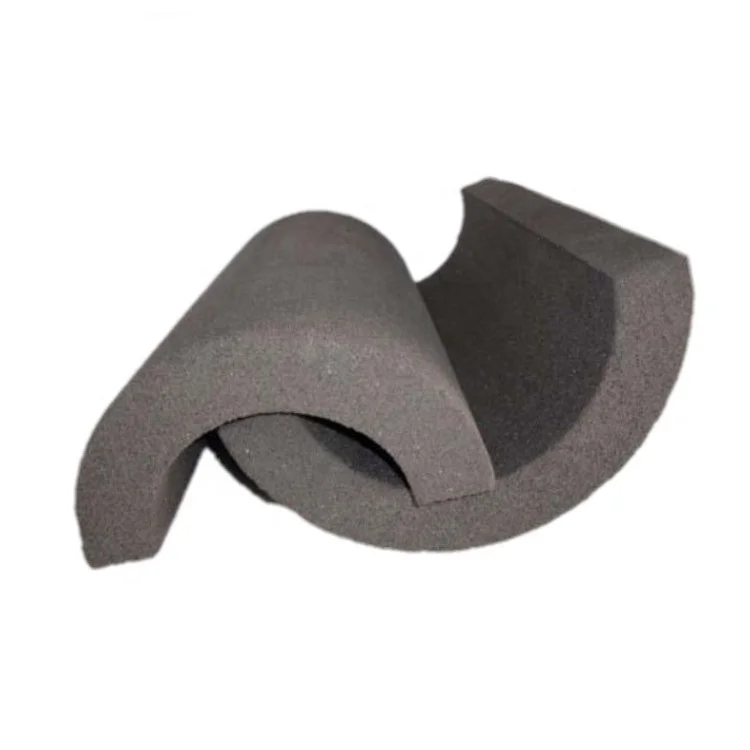 
Underground Applied Waterproof Black Foam Glass Tube Insulation 