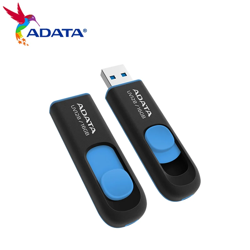 Original ADATA UV128  USB Flash Drive 16GB 32GB Pen Drive 64GB 128GB High Speed USB 3.2 Gen 1 Pendrives Memory Stick USB Disk