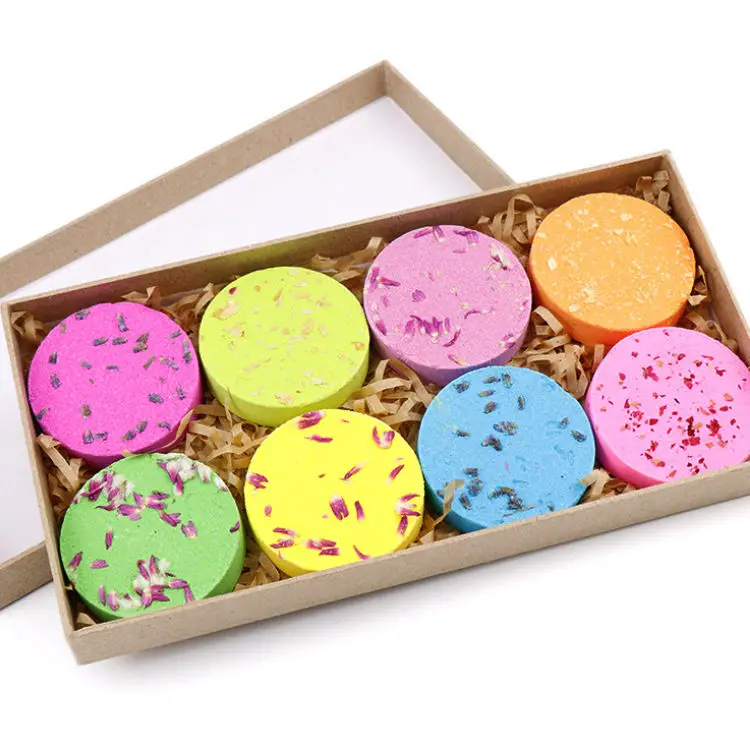 Private label bathbombs bombe de bain aromatherapy shower steamers relax citrus bath bombs