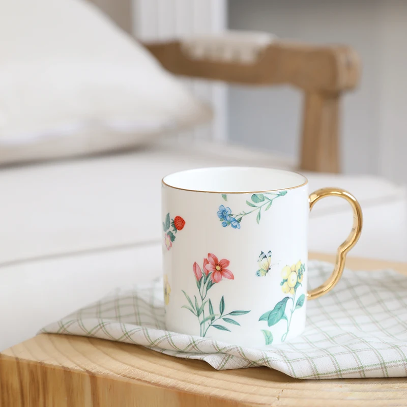 Luxury Best Price Superior Quality Orchid Swallow Espresso Coffee Mug Ceramic