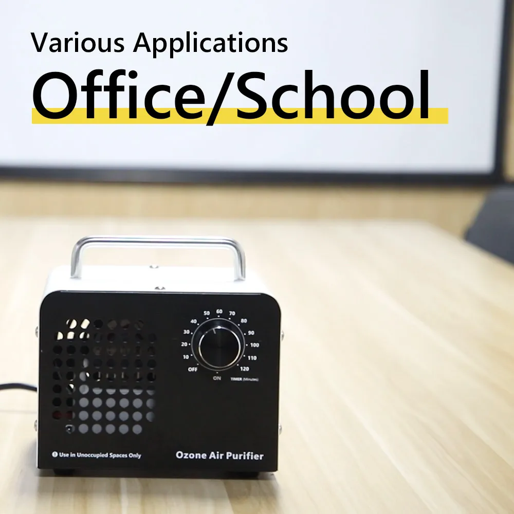 5g Portable Ozone Generator O3 Air Treatment Hotel Household Car Deodorization Stainless Steel Ozone Machine for Home Use