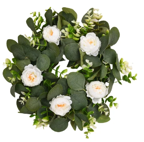 Easter christmas wreath plants artificial eucalyptus decorative flowers wreaths