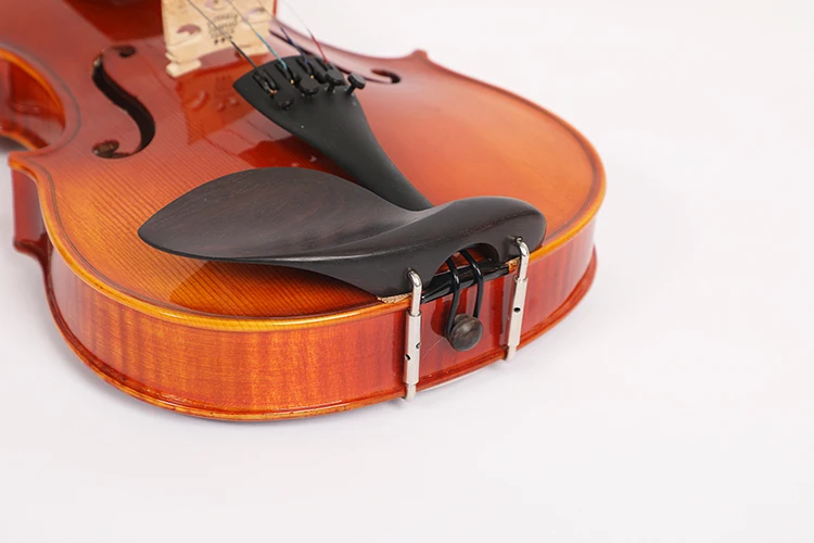 made in china half handmade flamed back violin with music instruments hard case