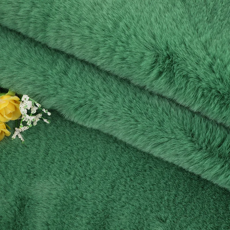 45 colors soft rabbit faux fur green fur minky plush fabric