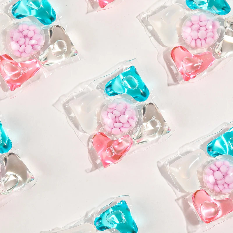 JIETI OEM 5-in-1 Fruit aroma 8g Remove stain laundry detergent pods Household laundry cleaning products