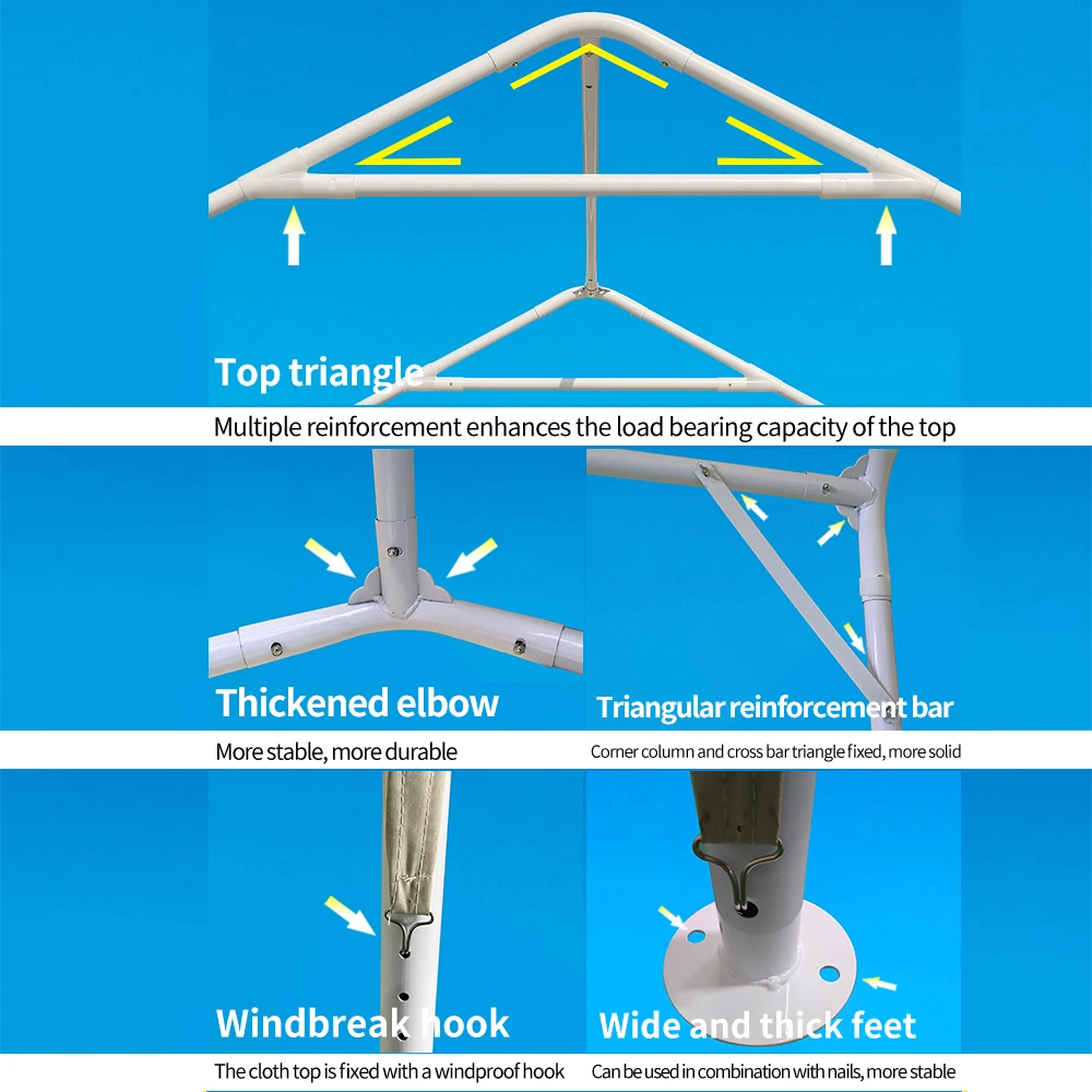 FEAMONT Metal frame car parking tents customized size waterproof car parking Outdoor Folding Garage Car Shelter Tent