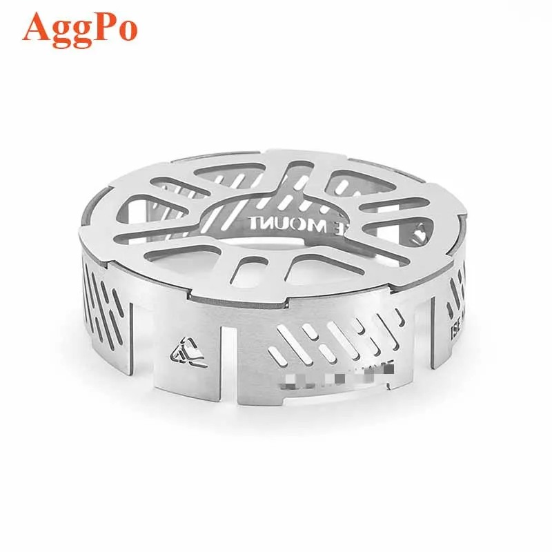 Gas Stove Windshield Ring - Folding Outdoor Stove Windscreen Stainless Steel - for Camping Stove Windshield