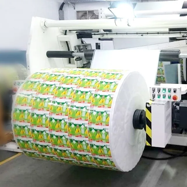 liquid packaging aseptic dairy products paper board laminates controlled high speed slitter rewinder machine