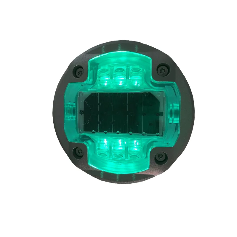 Factory Manufacture Wholesale High Quality 137MM Waterproof Green Color IP68 Solar Road Studs