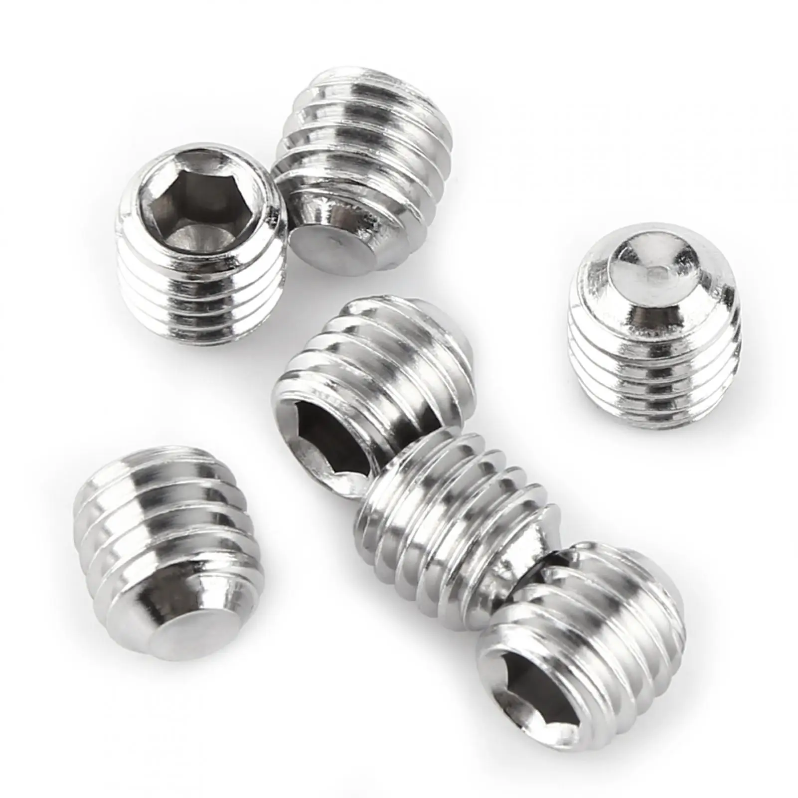 Din916 M3 M4 M5 M6 screw stainless steel hex socket grub set screw