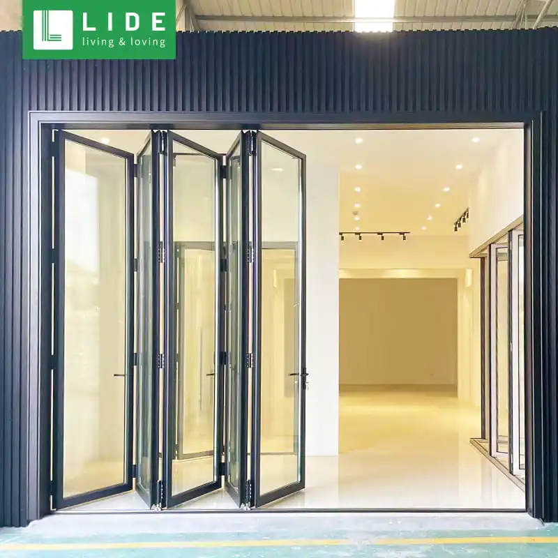 pvc folding door interior hinge wood folding door pvc