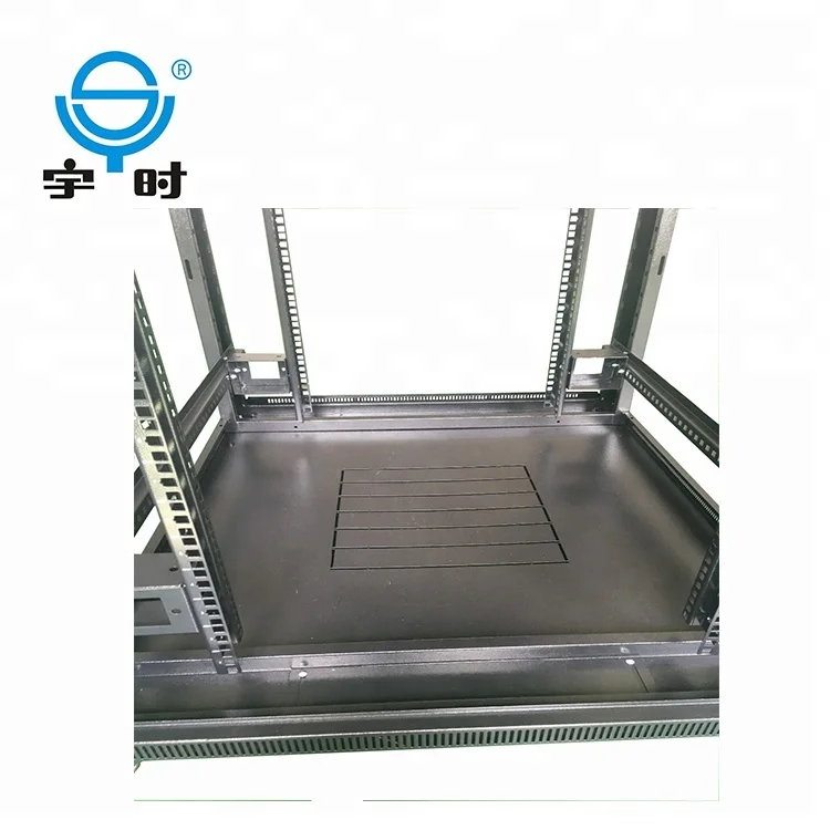 19inch data center computer room server rack cabinet with tempered glass door