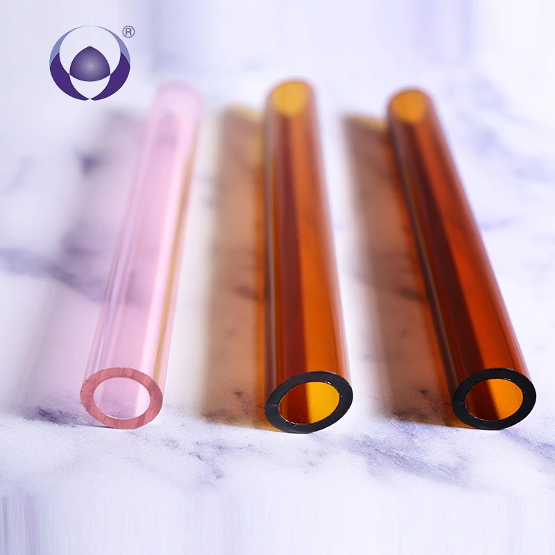 Price optimization borosilicate  glass tube pipes colored suppliers