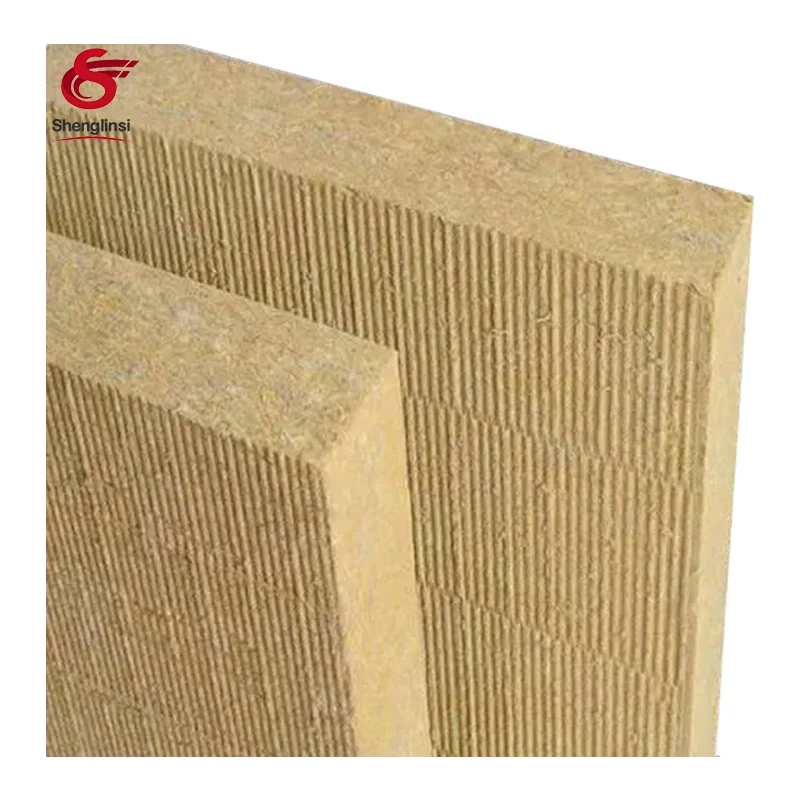 Shenglinsi basalt rock wool insulation of 80kg density rock wool 50mm thickness