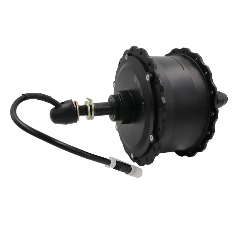 500W Electric Fat Bike Geared Hub Motor For Electric Bicycle Disc Brake
