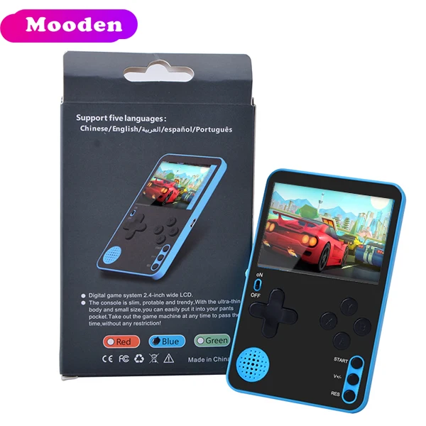 Best Christmas Gift 2.4 inch Led Screen 500 in 1 Ultrathin 6.5mm Retro Mini Portable K10 Console Game For Kids, Adults