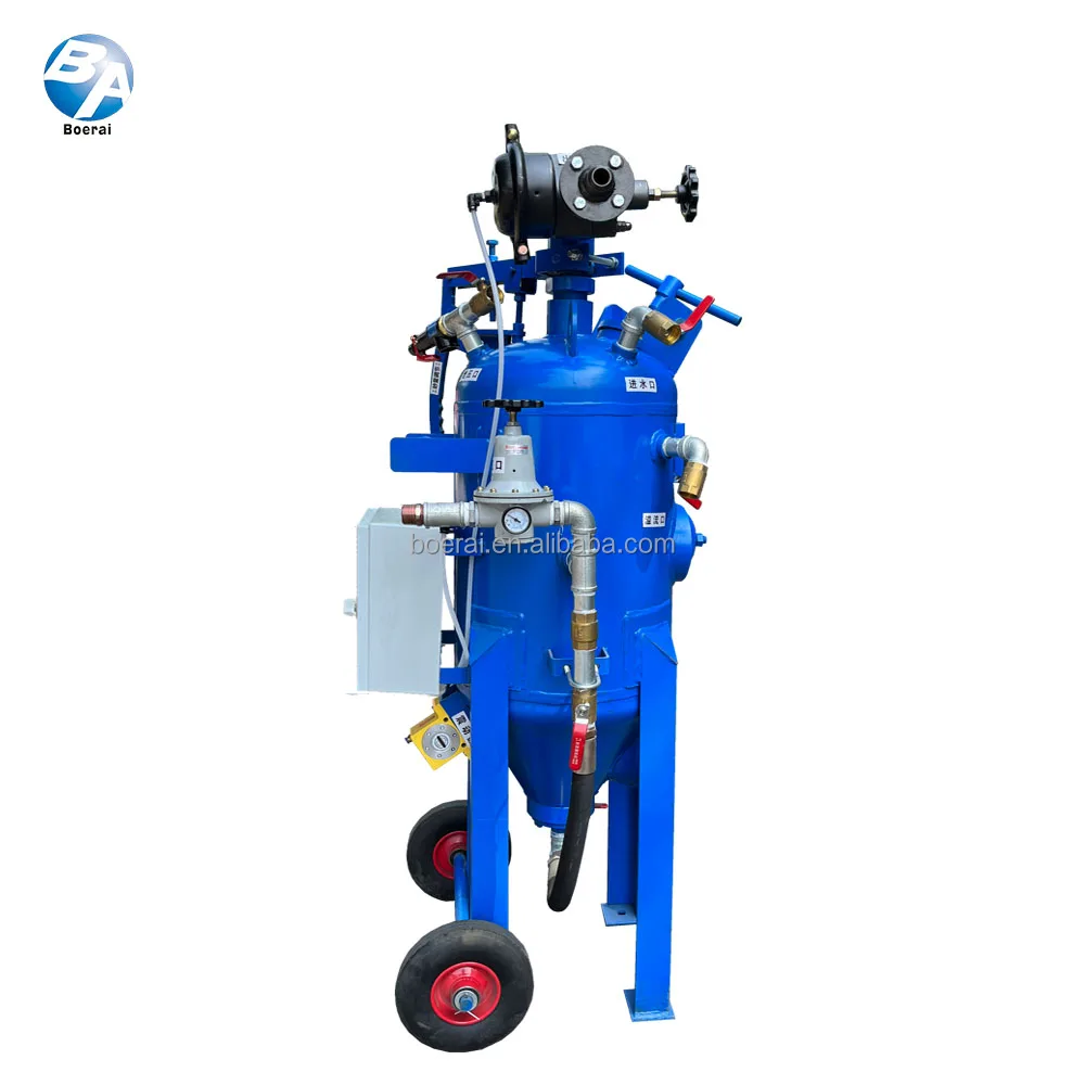 wet sand blasting mobile liquid sandblasting portable wetblasting machine