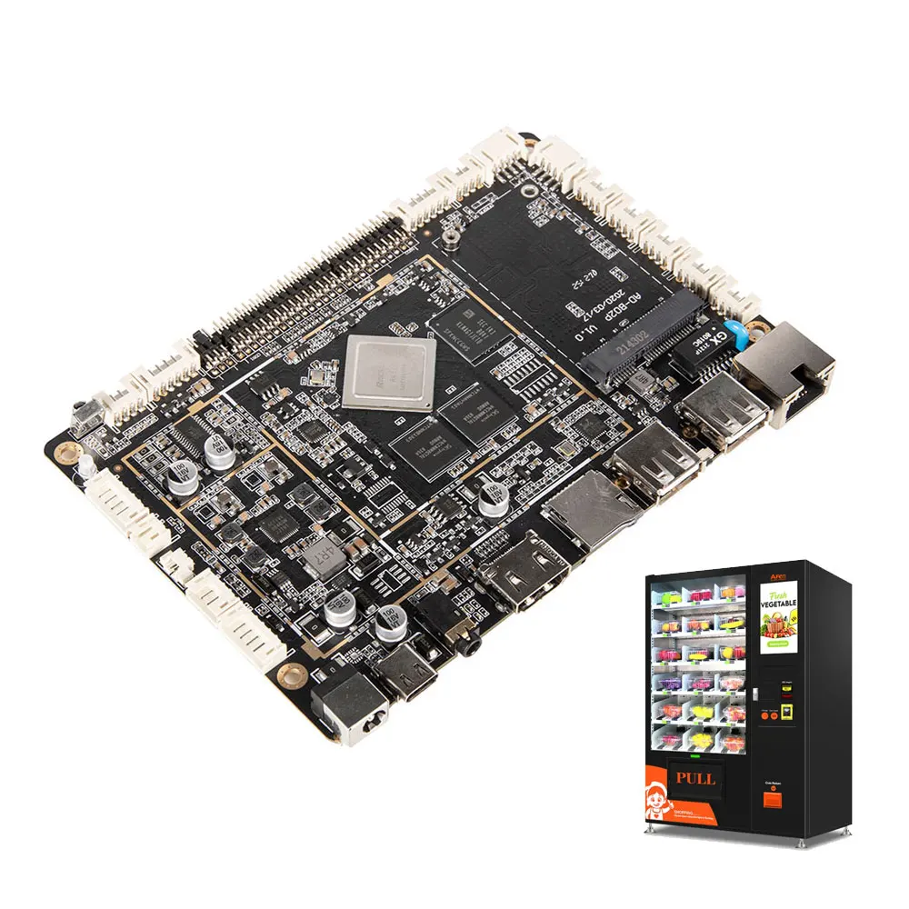 Android rugged tablet embedded industrial motherboard lvds edp HD 4K RK3288 quad core mainboard for kiosk vending machine