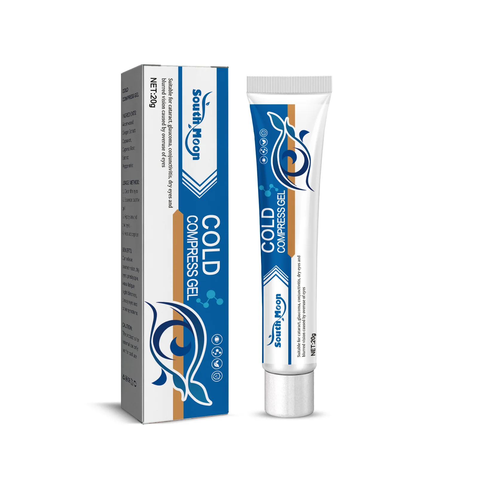 South Moon Custom Logo Cataract Glaucoma Dry Eye Treatment Cold Compress Gel