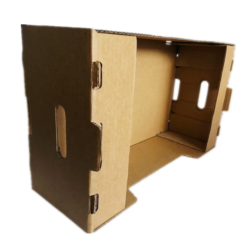 Wholesale factory custom logo recycled kraft paper corrugated cardboard single wall C fluted fruit vegetable carton box