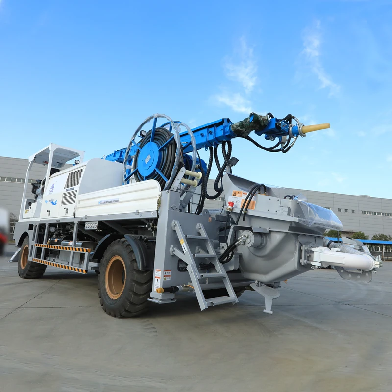 Tunnel Plastering Concrete Shotcrete Machine Truck Concrete Sprayer Telescopic Robotic Arm with price