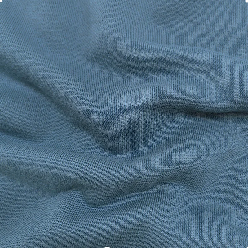 400GSM 100% Cotton French Terry Hoodie Fabric Textile Raw Material Plain Heavyweight Cotton Knitted French Terry Fabric