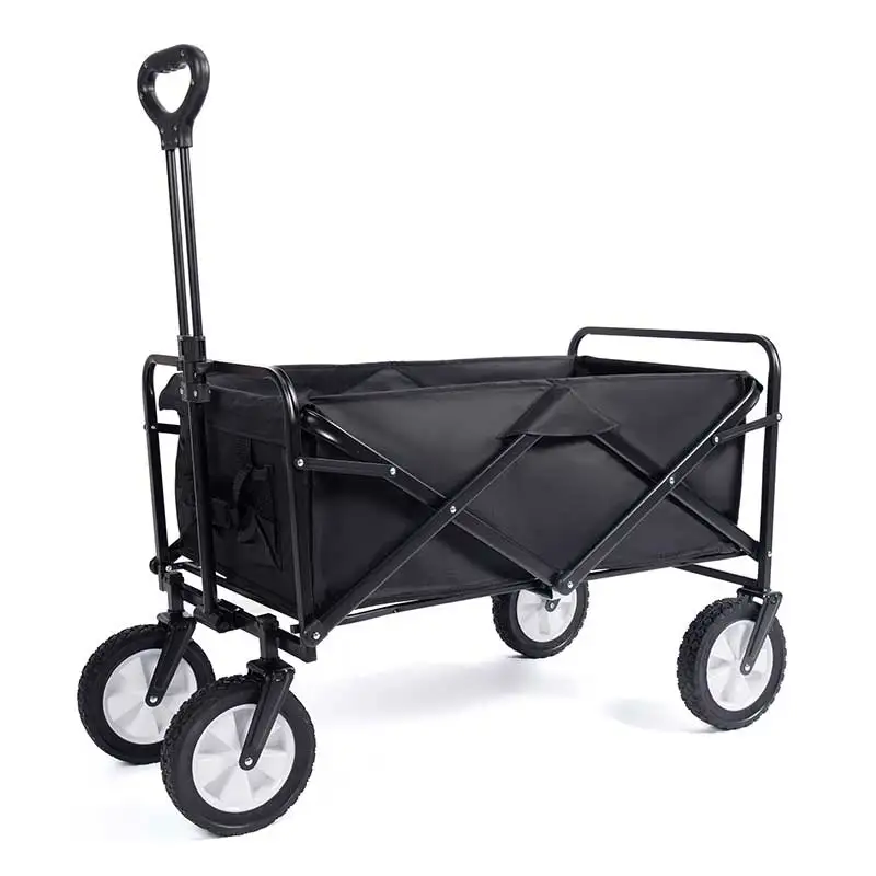 Feistel Heavy Duty Collapsible Folding Wagon Utility Outdoor Camping Garden Cart with Universal Wheels & Adjustable Handle
