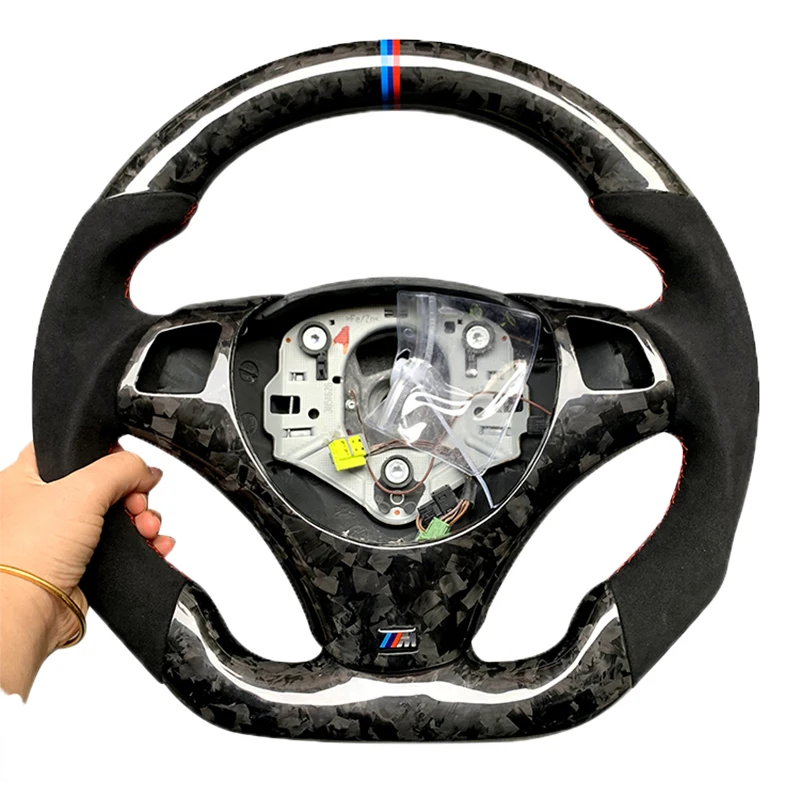 New Product Leather OE Standard Luxury Carbon Fiber Steering Wheel for BMW E90 E92 volantes para coche