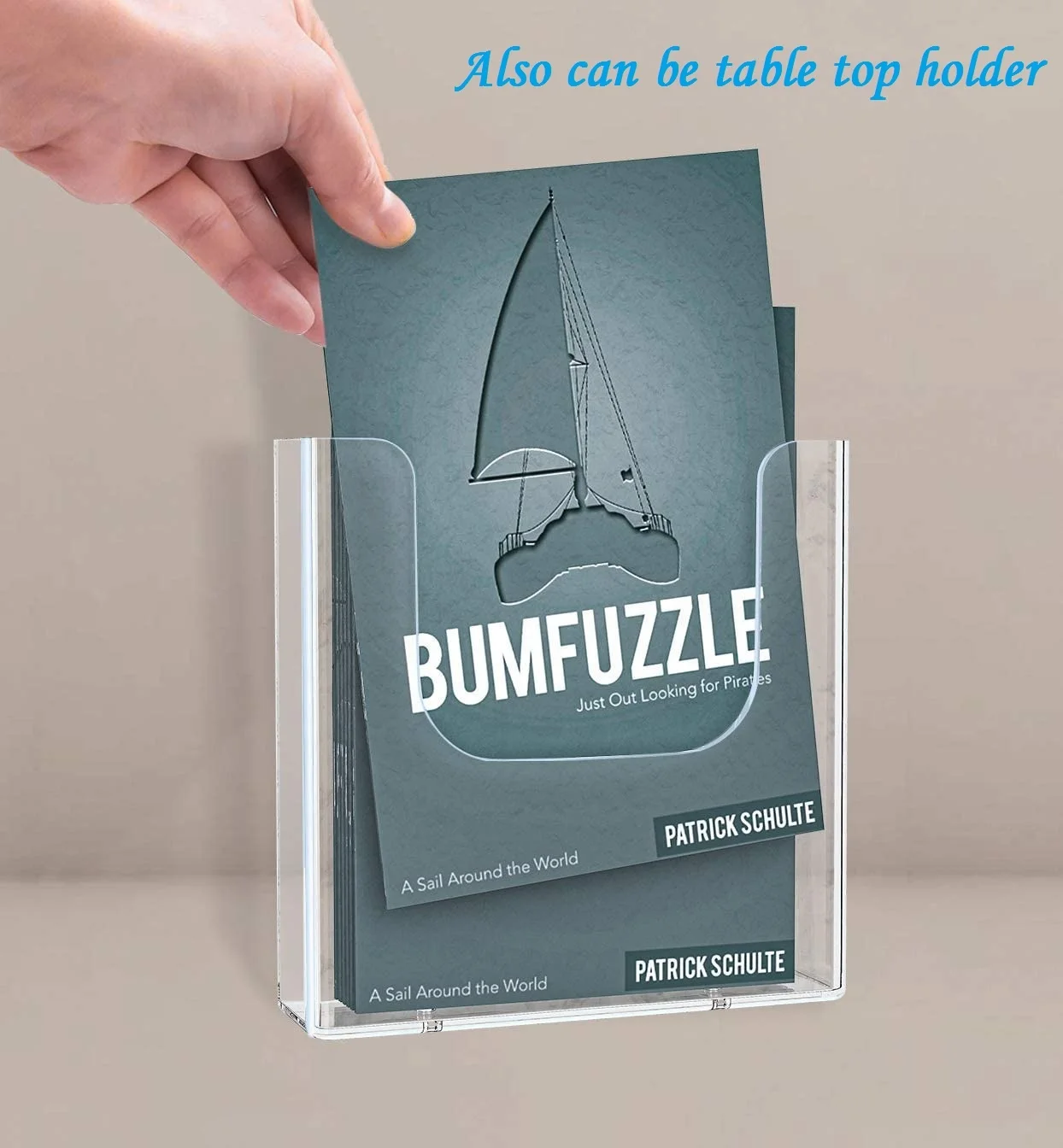 Premium Quality Wall Mounted Display Stand Clear Acrylic Brochure holders for Pamphlets brochures magazines Literature