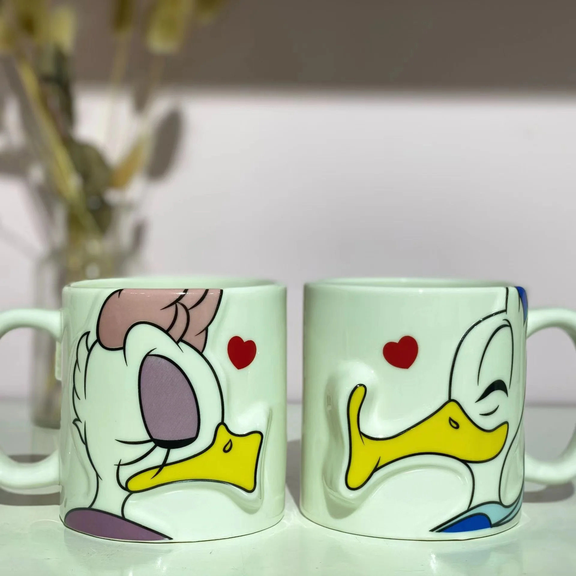 The factory supplies a pair of low price ceramic coffee cups for lovers