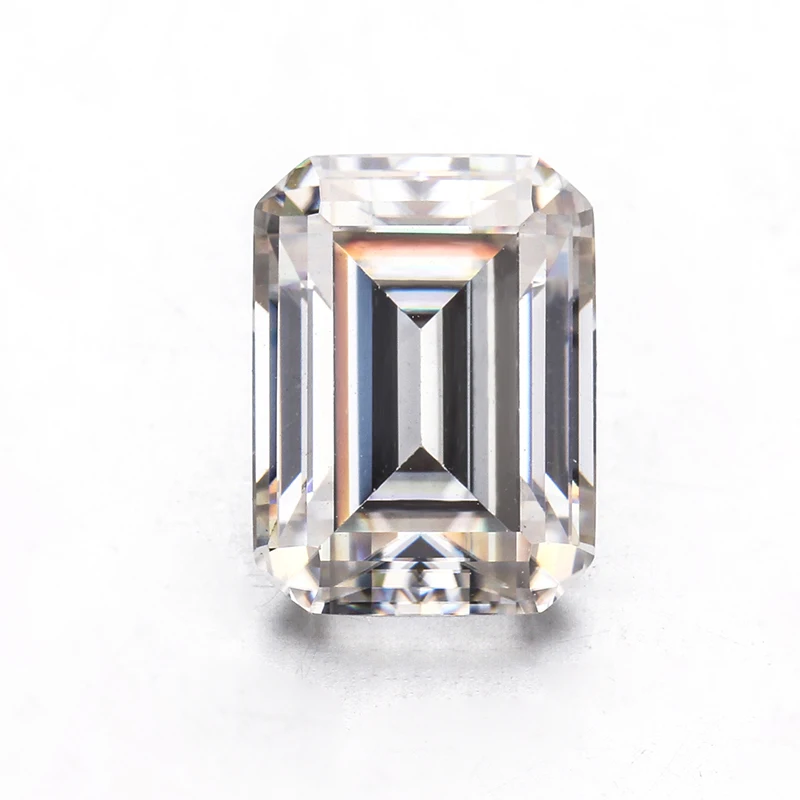 high quality vvs white color moissanite Starsgem company wholesale 4 ct emerald cut moissanite
