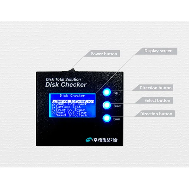 High Quality Korean 12V Disk Checker Data Erase / Disk Total Solution / SATA Interface