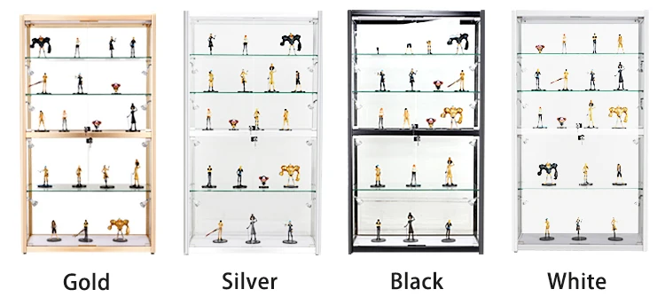 Wholesale Wine Toy Display Cabinet Led Glass Display Cabinet Modern Showcase For Shopping Mall