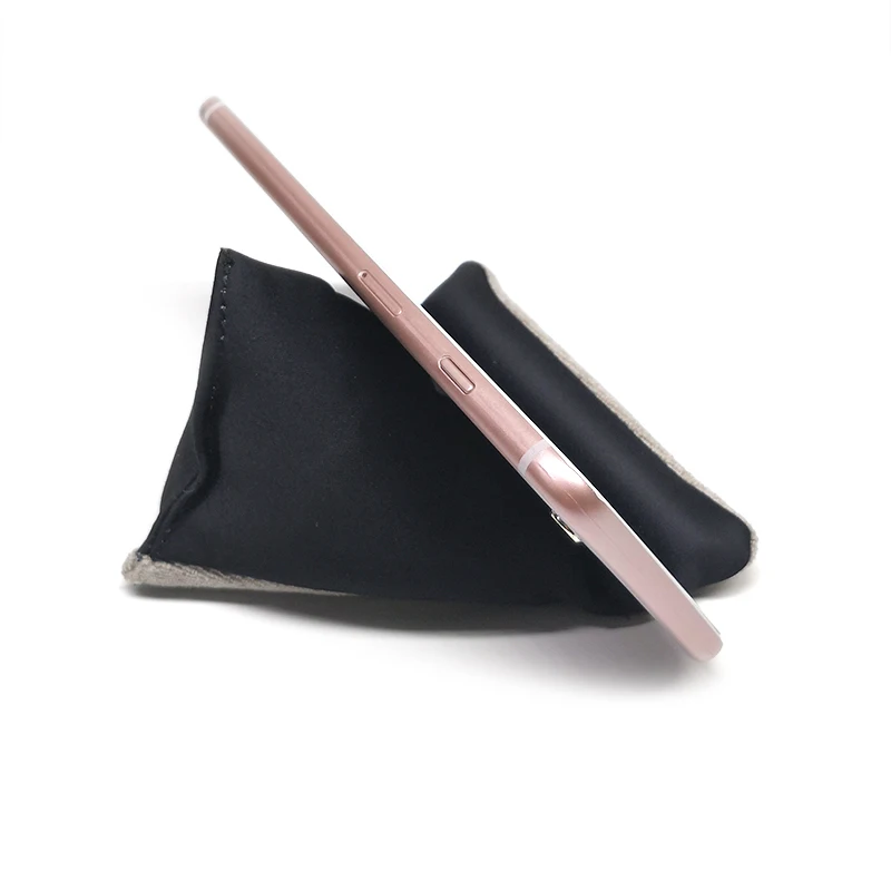 Custom printing microfiber screen lens cleaning cloth stand for phone