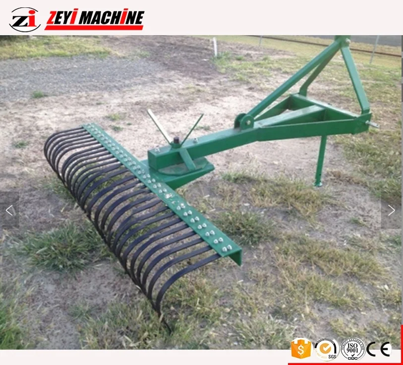 2022 Most Popular Products China 3 Point Tractor Landscape Rake /tractor Root Rake For Sale