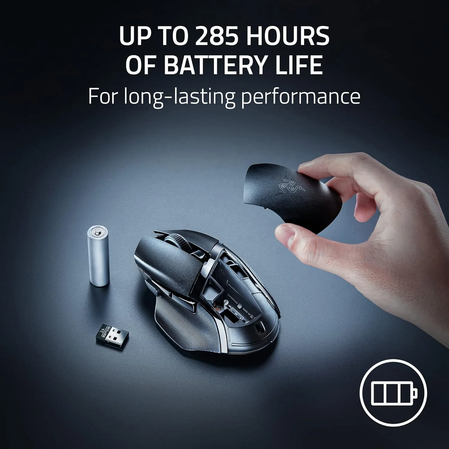 Razer Basilisk V3 X HyperSpeed Customizable Wireless Gaming Mouse Razer 5G Advanced 18K Optical Sensor Mouse for Gaming