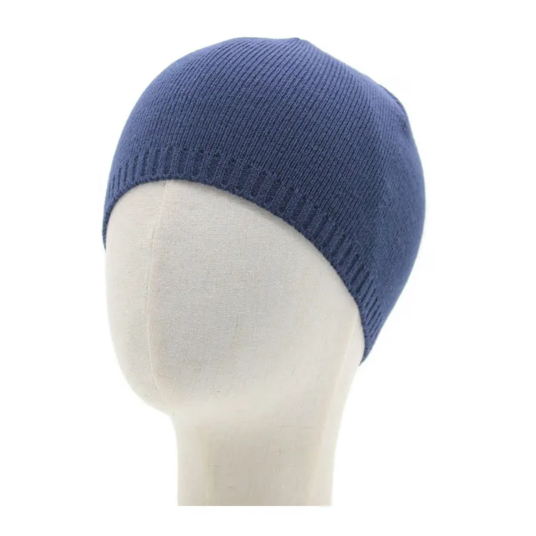 Quality Unisex Knitted Distressed Adult Baby Winter Knit Beanie Custom Hat