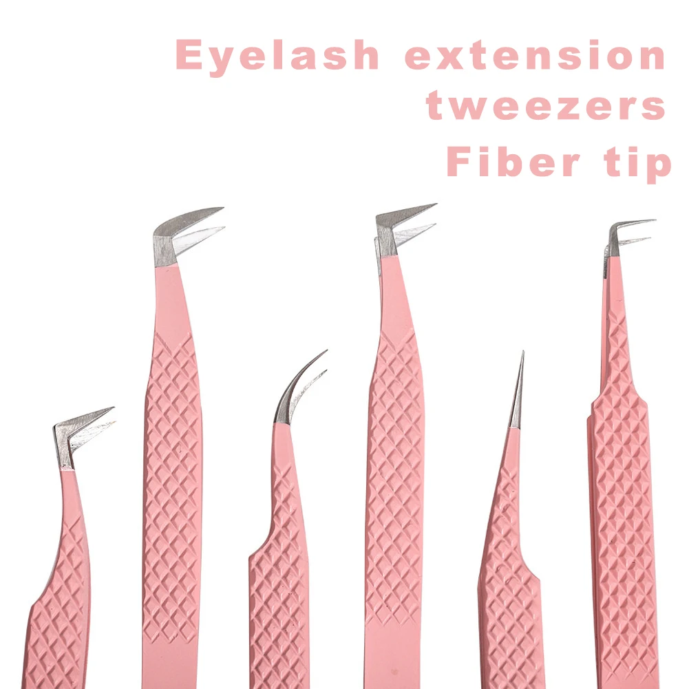 Private Label Professional Stainless Steel Lashes Tweezers Volume Tweezers Light Weight Eyelash Extension Tweezers