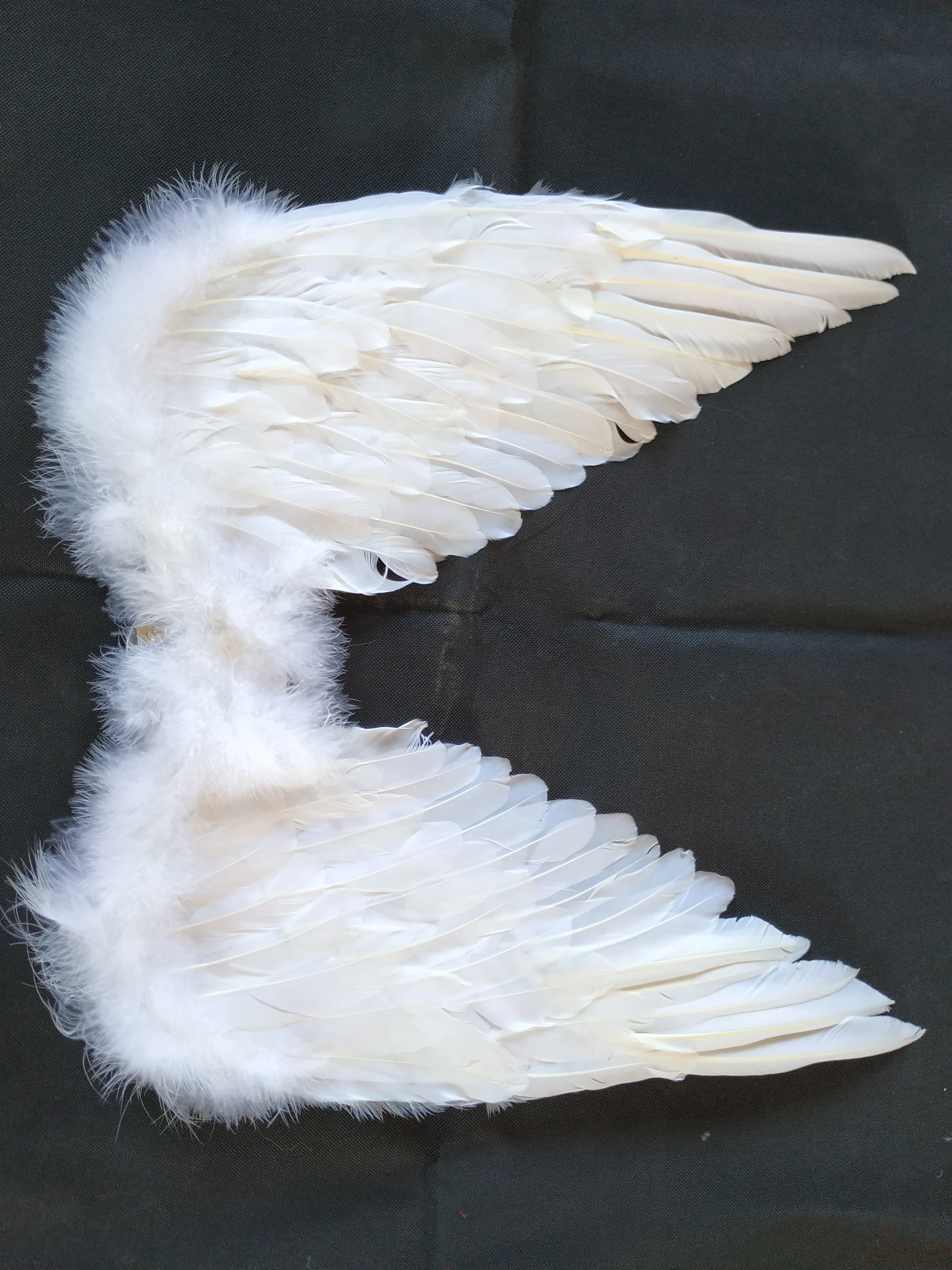 wholesale stock discount promotion Party Costumes Decorative white Feather Angle Wings
