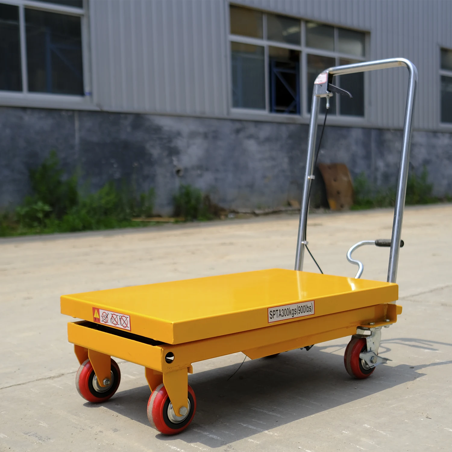 High quality China light duty hydraulic lift table trolley cart hydraulic hand lift trolley