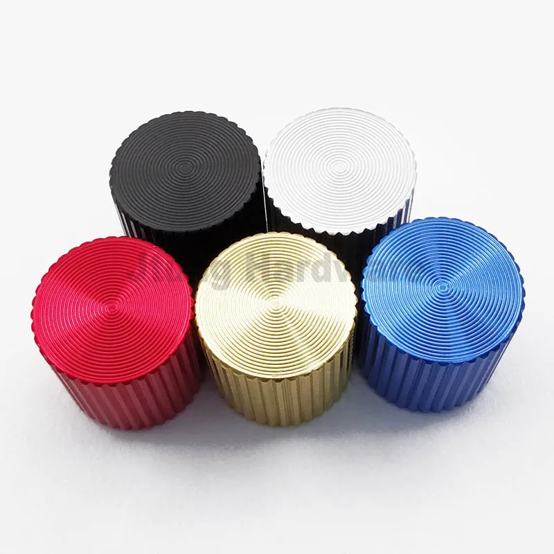 10*10mm Smooth Surface Metal Flat Aluminum Amplifier AMP 6mm Potentiometer Control Knob