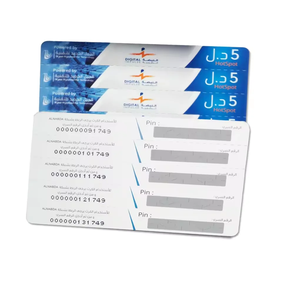 Factory Customized Best Price Scratch Cards are suitable for any card