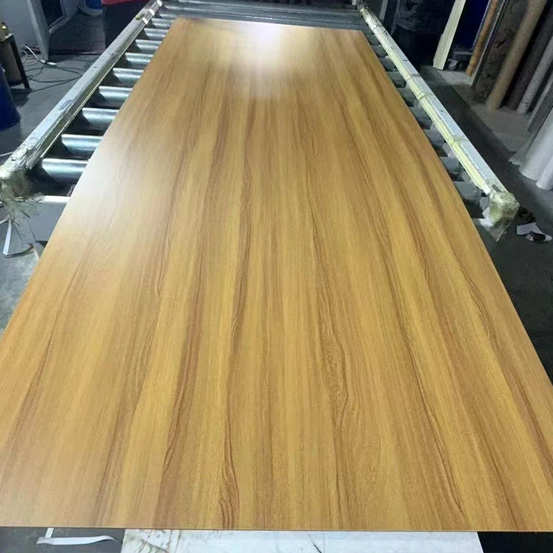 wood grain bamboo charcoal fiber boards wood veneer interior decor wpc flat wall panel Wood-plastic composite pvc sheet for wall