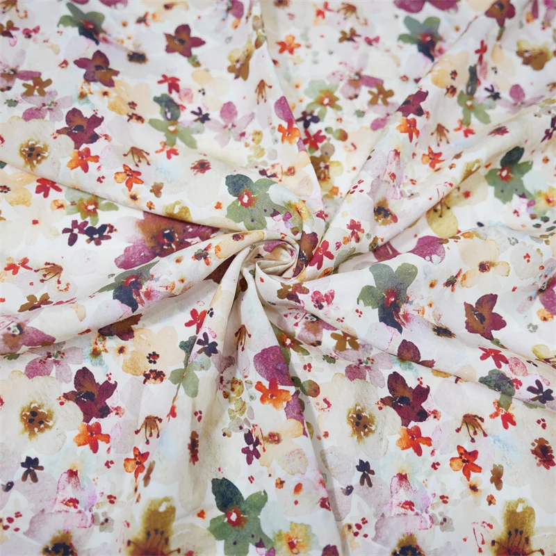 High quality new designs custom digital printing tencel lyocell fabric woven for dresses and t-shirts