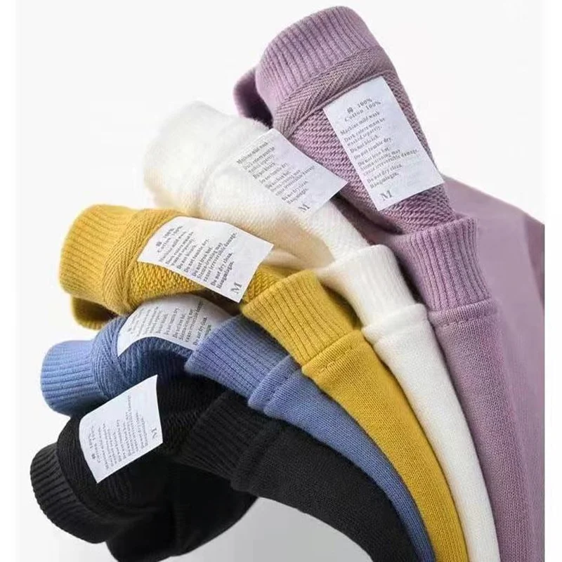 Manufacturers For Customs Clothes Wholesale Heavyweight Cotton Blank Casual Unisex Oversized Mens Crewneck Sweatshirt Hoodies