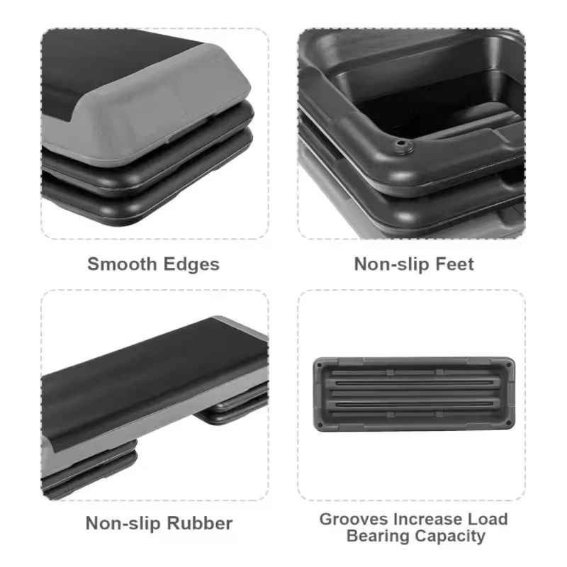 Professional Adjustable Aerobic Step Gym Platform Exercise Board Aerobic Stepper