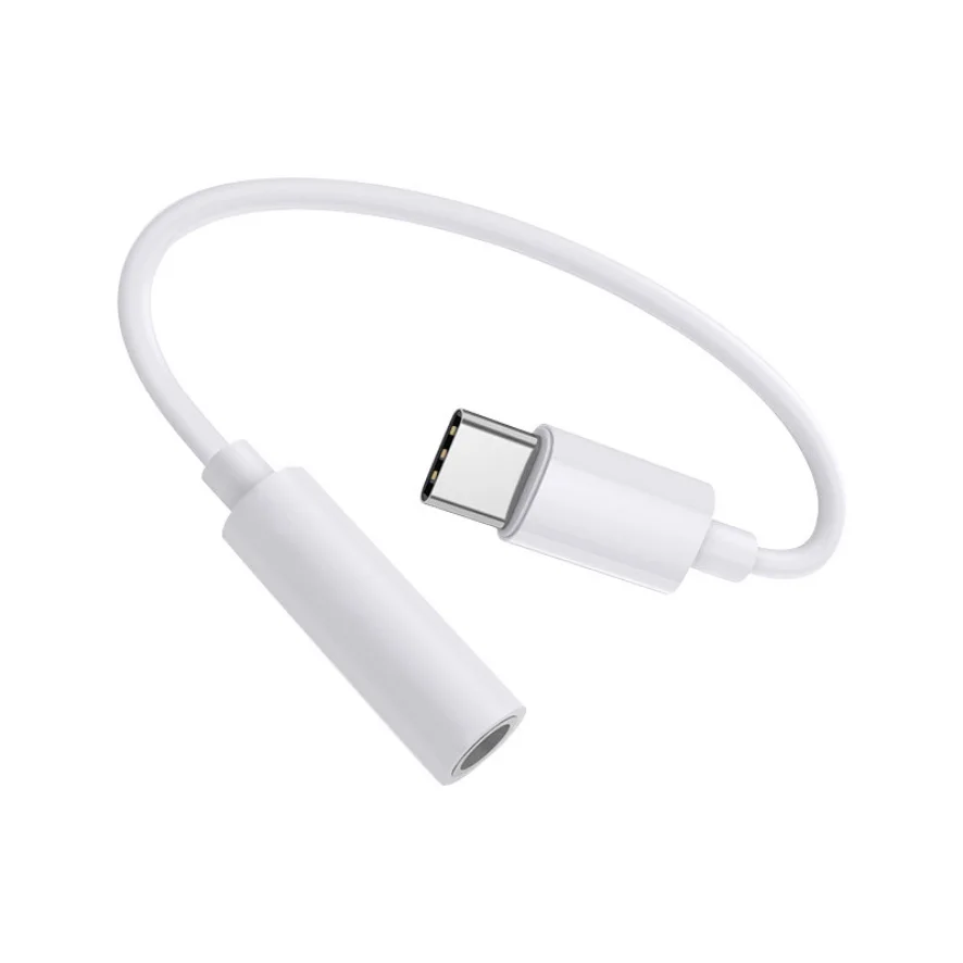 Hot Sale USB C Earphone Audio Adapter Cable Type-C To 3.5 mm Earphone Microphone Audio Aux Adapter Cable For Android