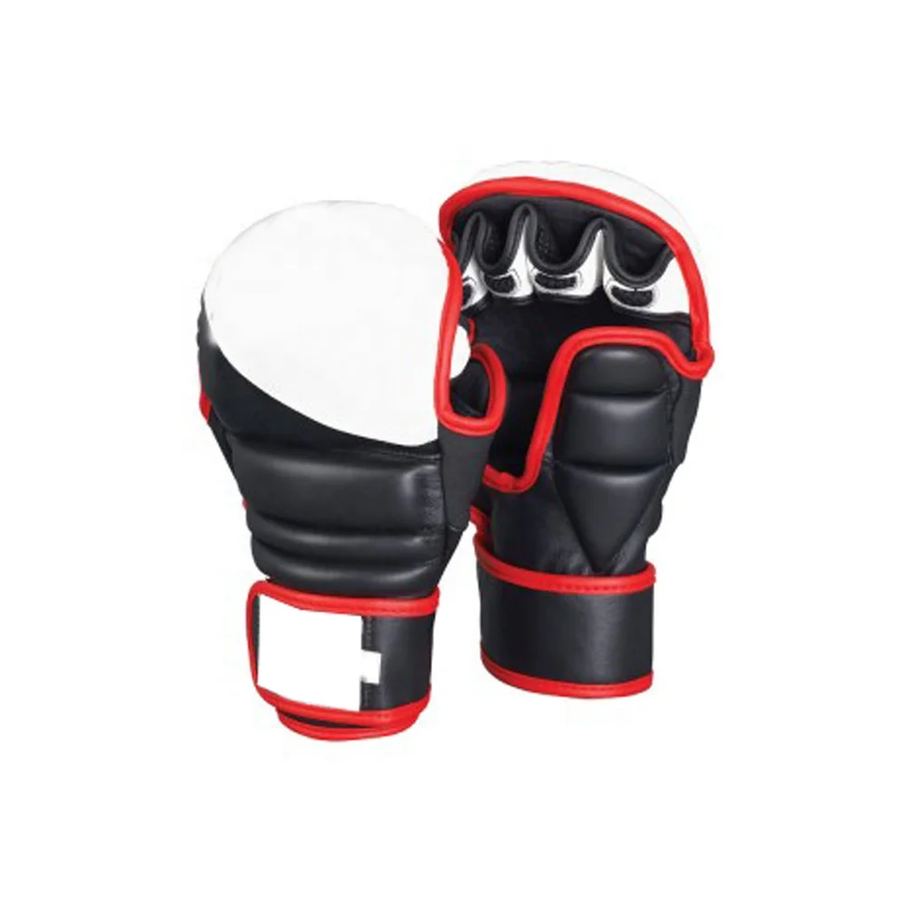 
boxing crafts new adjustable half finger MMA Gloves custom design & logo sand bag fighting supporter light weight boxing gloves 